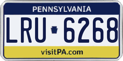 PA license plate LRU6268