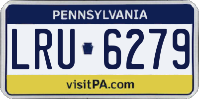 PA license plate LRU6279