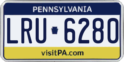 PA license plate LRU6280