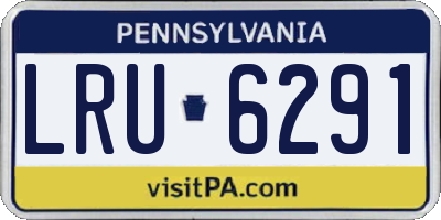 PA license plate LRU6291