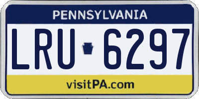 PA license plate LRU6297