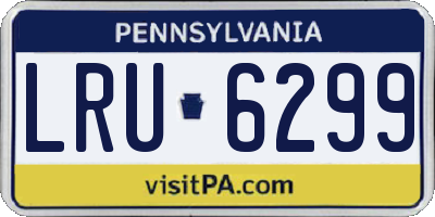 PA license plate LRU6299