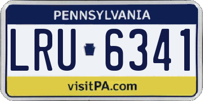 PA license plate LRU6341