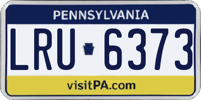 PA license plate LRU6373