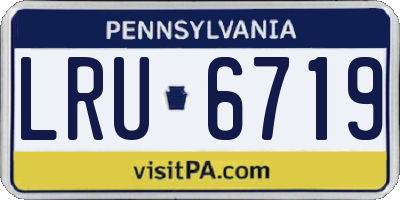 PA license plate LRU6719