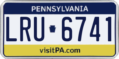 PA license plate LRU6741