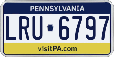 PA license plate LRU6797