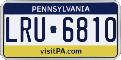 PA license plate LRU6810