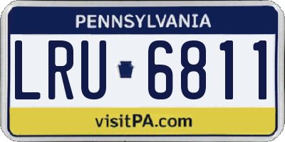 PA license plate LRU6811