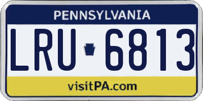 PA license plate LRU6813