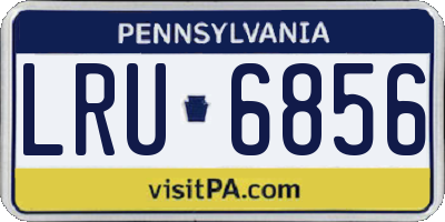 PA license plate LRU6856