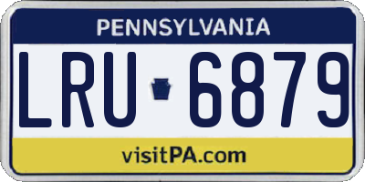 PA license plate LRU6879