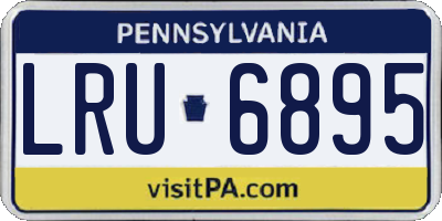 PA license plate LRU6895