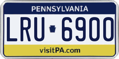 PA license plate LRU6900