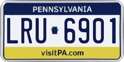 PA license plate LRU6901