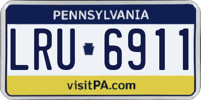 PA license plate LRU6911