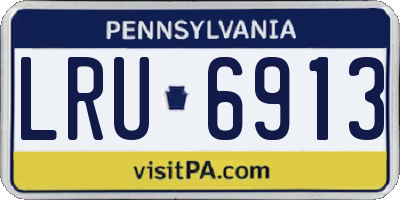 PA license plate LRU6913