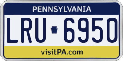PA license plate LRU6950