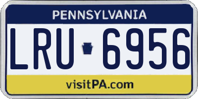 PA license plate LRU6956