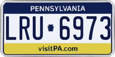 PA license plate LRU6973