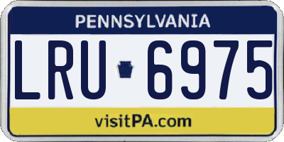PA license plate LRU6975