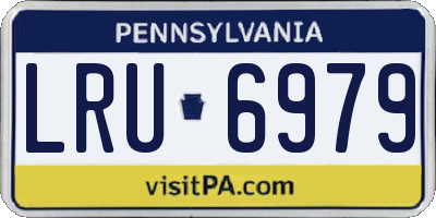 PA license plate LRU6979
