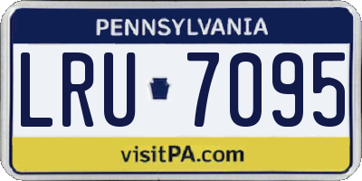 PA license plate LRU7095
