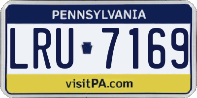 PA license plate LRU7169