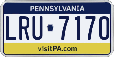 PA license plate LRU7170
