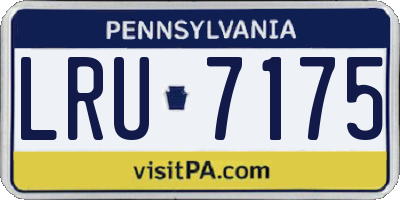 PA license plate LRU7175