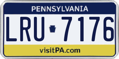 PA license plate LRU7176