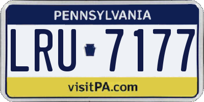PA license plate LRU7177