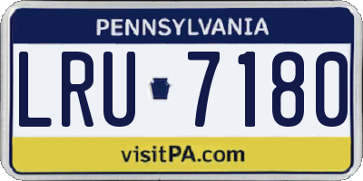 PA license plate LRU7180
