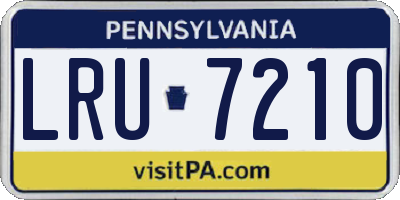 PA license plate LRU7210