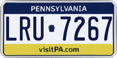 PA license plate LRU7267