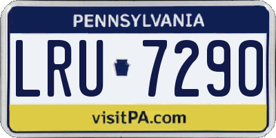 PA license plate LRU7290