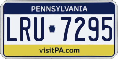 PA license plate LRU7295