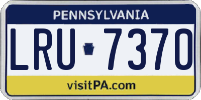 PA license plate LRU7370