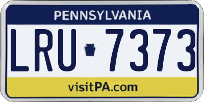 PA license plate LRU7373
