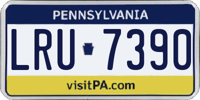 PA license plate LRU7390