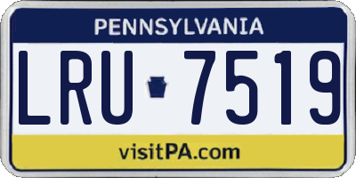 PA license plate LRU7519