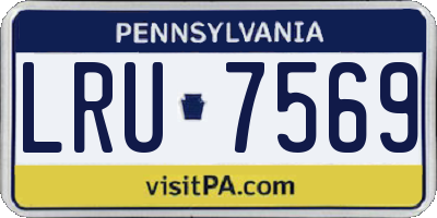 PA license plate LRU7569