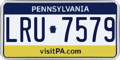 PA license plate LRU7579