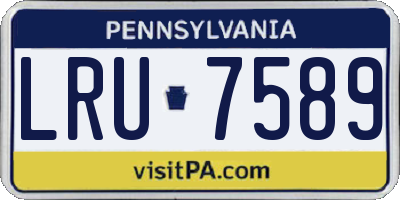 PA license plate LRU7589