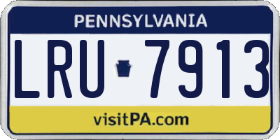 PA license plate LRU7913