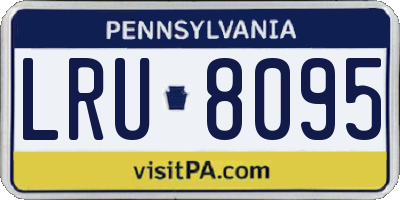 PA license plate LRU8095