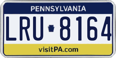PA license plate LRU8164