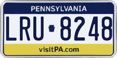 PA license plate LRU8248