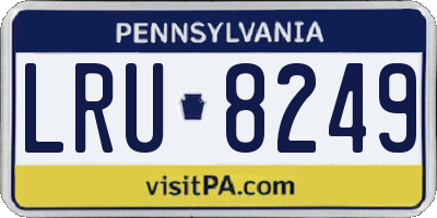 PA license plate LRU8249