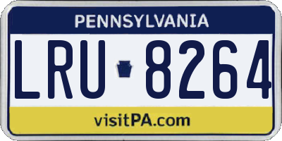 PA license plate LRU8264
